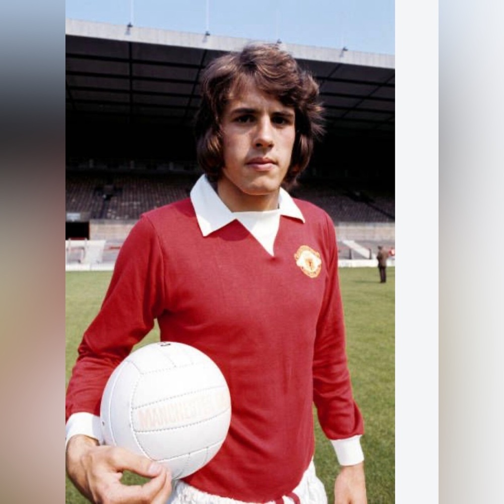 Manchester United 1973 George Best Red Long-Sleeve Rugby Polo